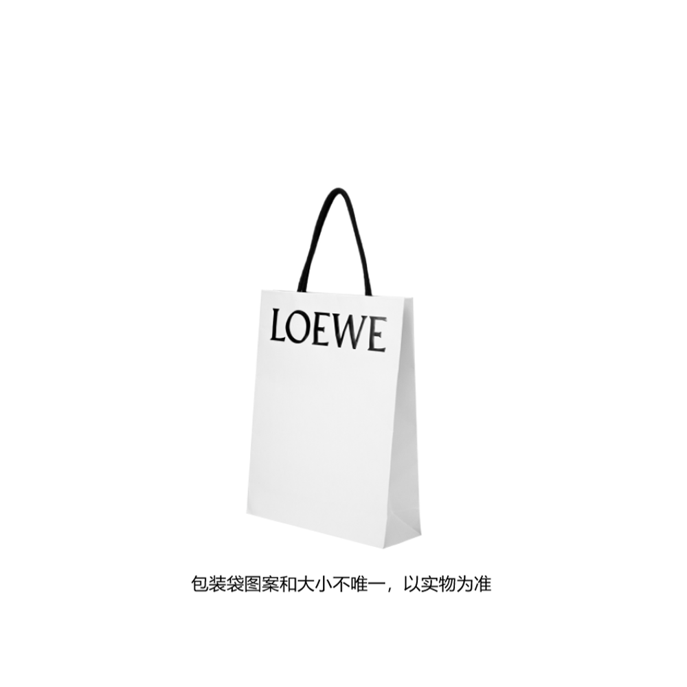 LOEWE Шерстяной вязаный шарф унисекс черный — фото 3