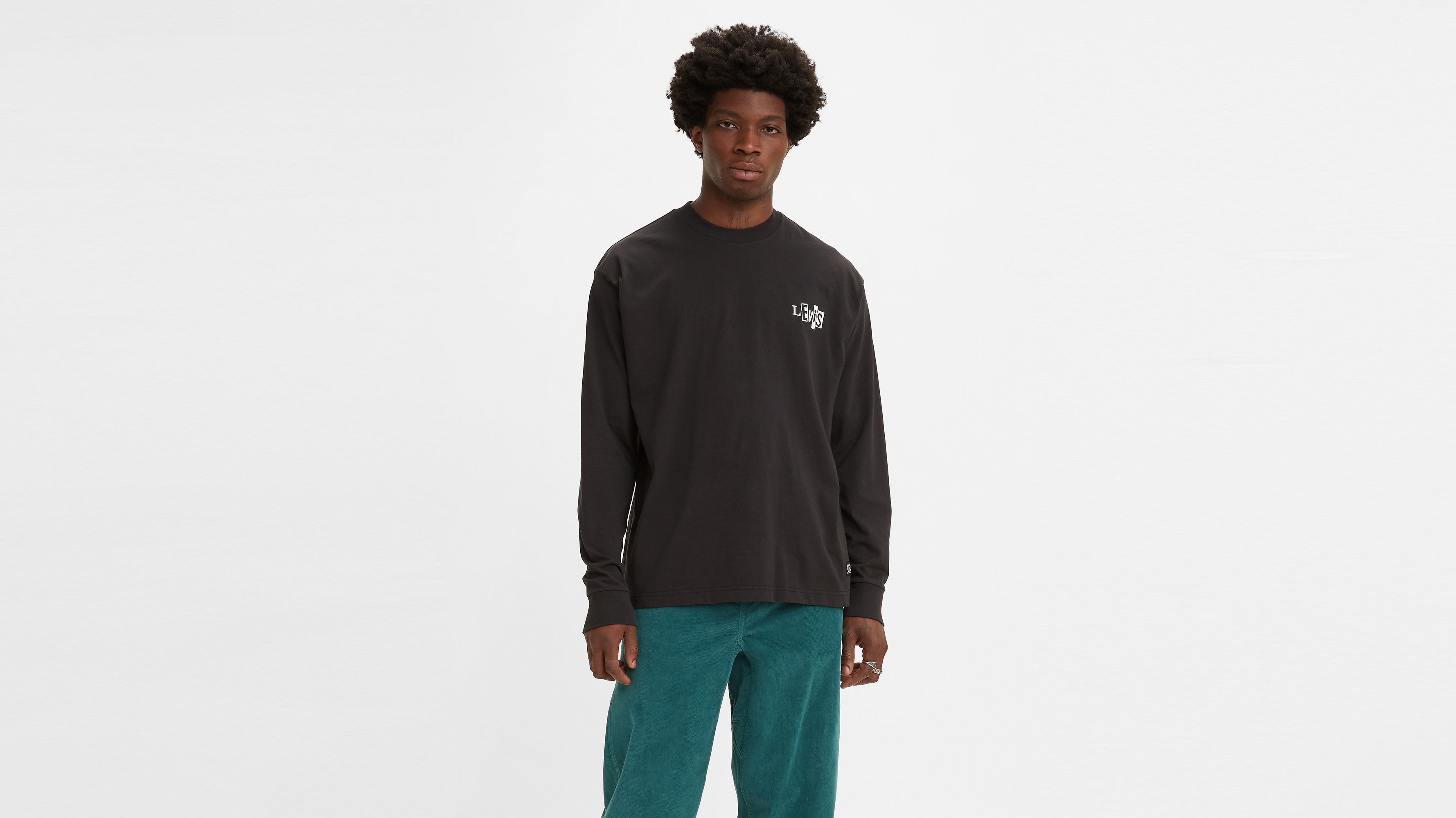 

Футболка свободного кроя с принтом Levi's Skateboarding, цвет Jet Black