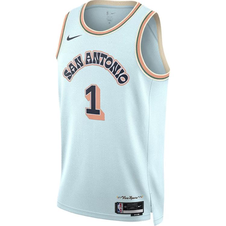 

Футболка Victor Wembanyama San Antonio Spurs 2024/25 City Edition мужская Dri-FIT NBA Swingman Nike, синий