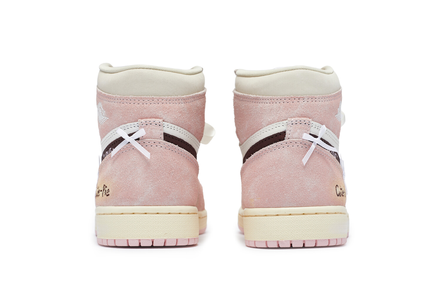 Кроссовки Air Jordan 1 Vintage Basketball Shoes Women's Low-Top White — фото 3