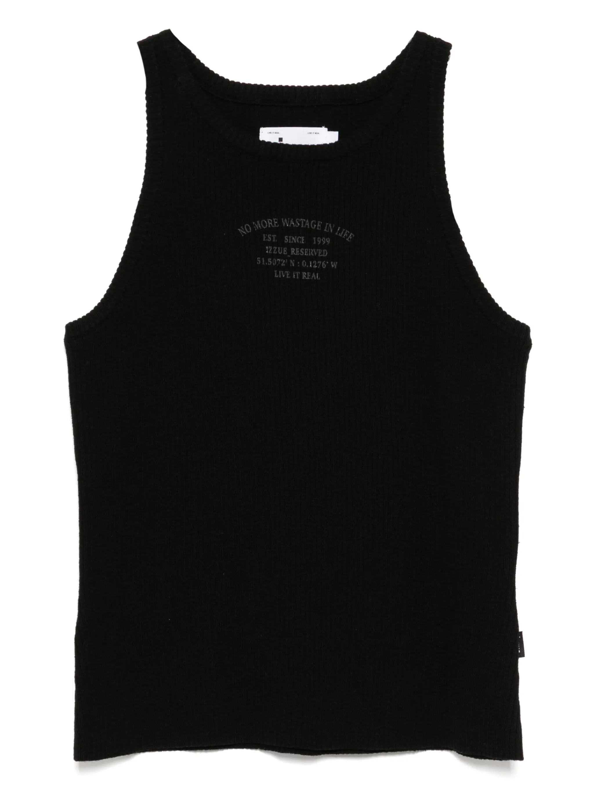 

Топ в рубчик Izzue, черный