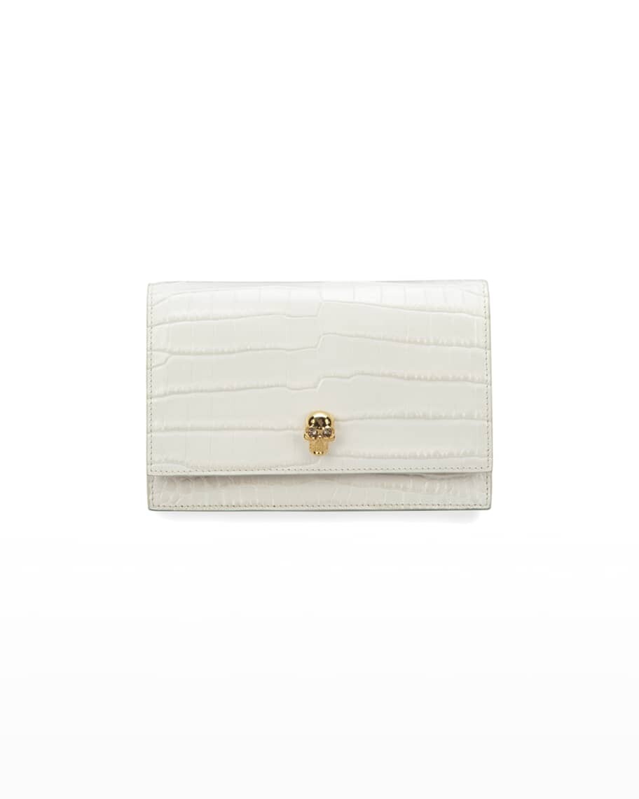 

Мини-сумка через плечо Mock-Croc с маленьким черепом Alexander McQueen