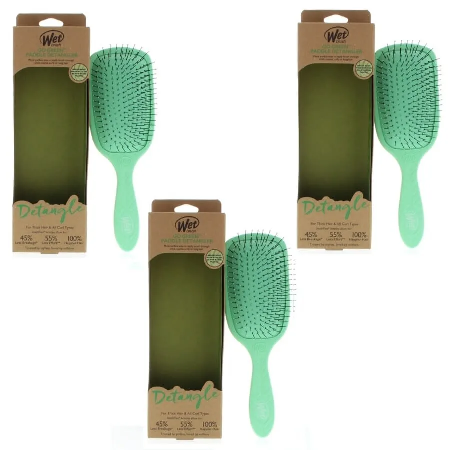 Расческа Wet Brush Go Green Paddle Detangler Зеленый уход за волосами 810390038152