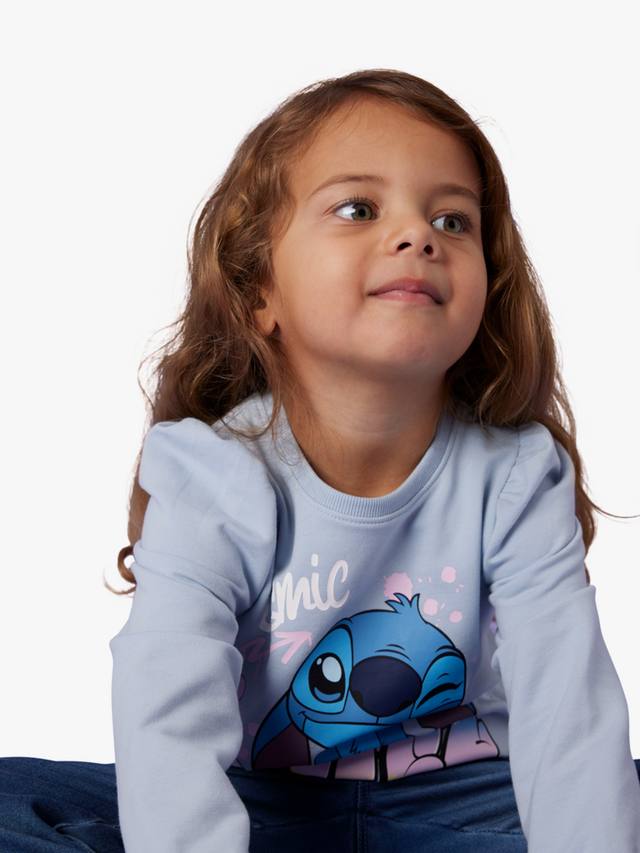 

Детский топ с длинными рукавами Stitch NAME IT, Subdued Blue