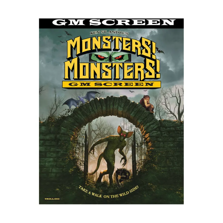 

Monsters! Monsters! GM Screen, Role Playing Games (Trollhalla Press), мягкая обложка