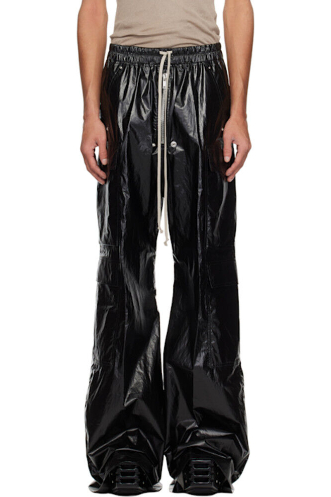 

Черные брюки-карго Hollywood Cargobelas Rick Owens