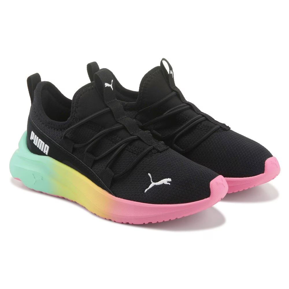 

Детские кроссовки-слипоны one4all для малышей Puma, black/blue