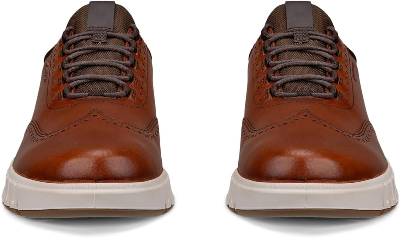 Мужские ботинки ECCO Gruuv Studio с крылышками, водонепроницаемые Gore-Tex, Cognac — фото 2