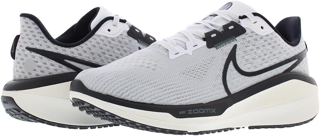 Мужские кроссовки для бега Nike Vomero 17, белый/черный/зеленый — фото 3