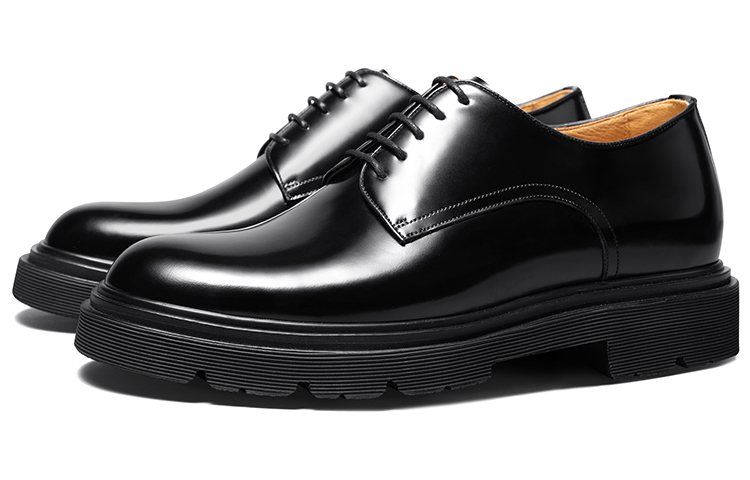 THOM WILLS Черные глянцевые дерби Cleanfit повседневная обувь унисекс, цвет Black D1691 — фото 3