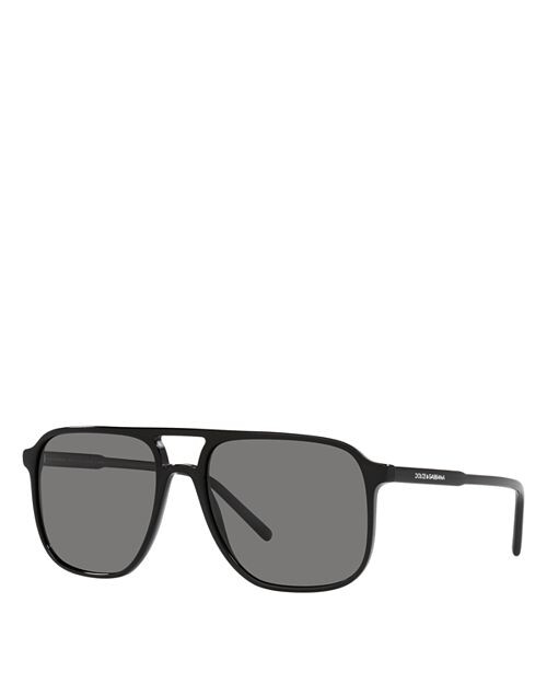 

Поляризованные солнцезащитные очки-авиаторы, 58 мм Dolce & Gabbana, цвет Black