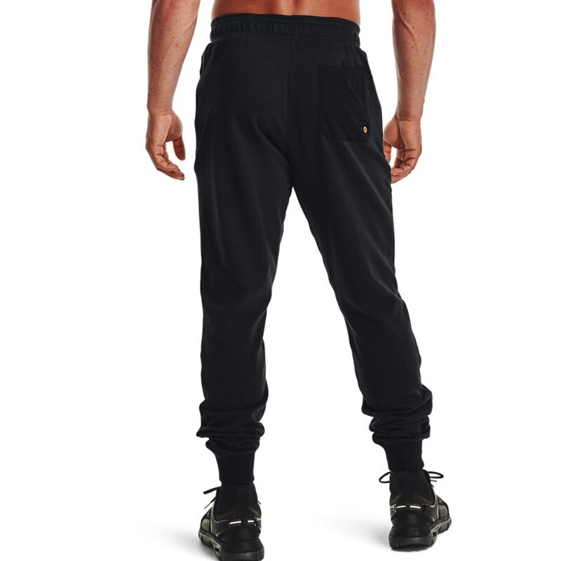 Мужские трикотажные спортивные штаны Under Armour, цвет Black — фото 4