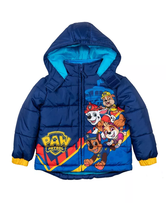 Зимняя куртка-пуховик для мальчиков с молнией Paw Patrol, синий — фото 3