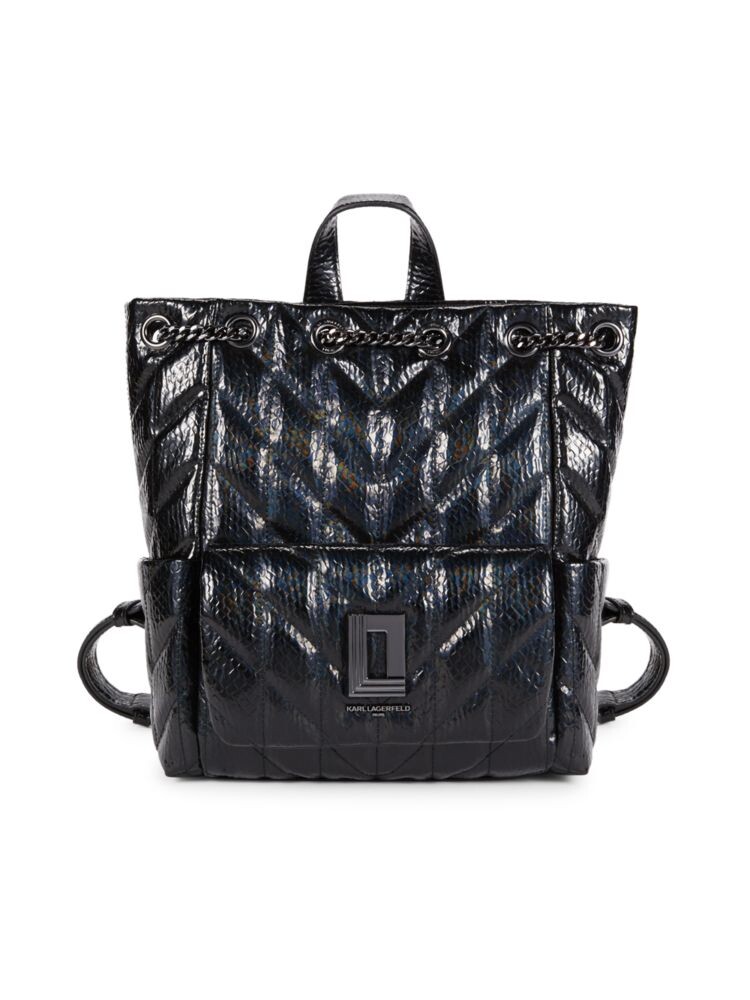 

Стеганый рюкзак Lafayette Karl Lagerfeld Paris, цвет Black Gunmetal