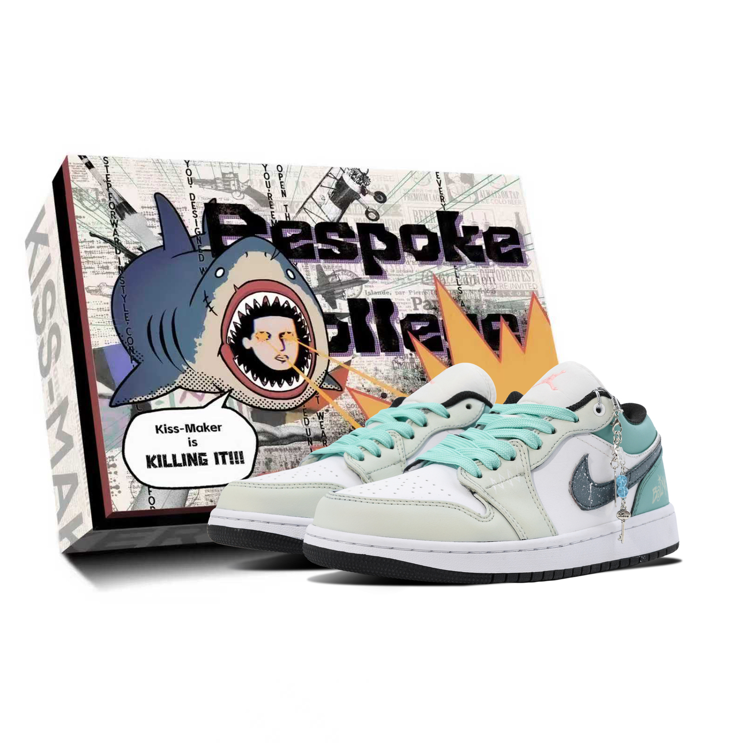 

Jordan Винтажные баскетбольные кроссовки Air 1, унисекс, зеленые