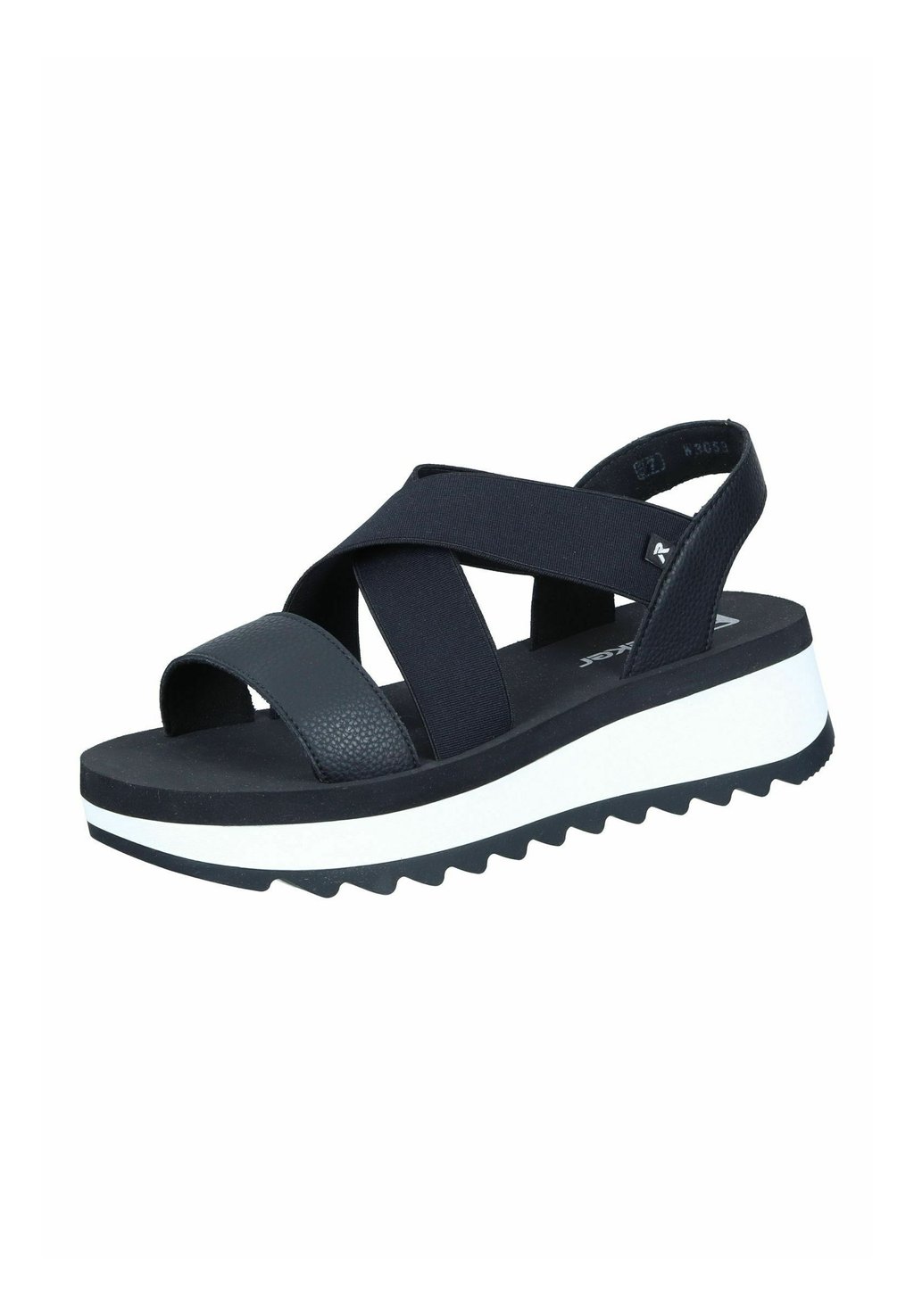 Босоножки на танкетке Platform sandals Rieker, черный — фото 2