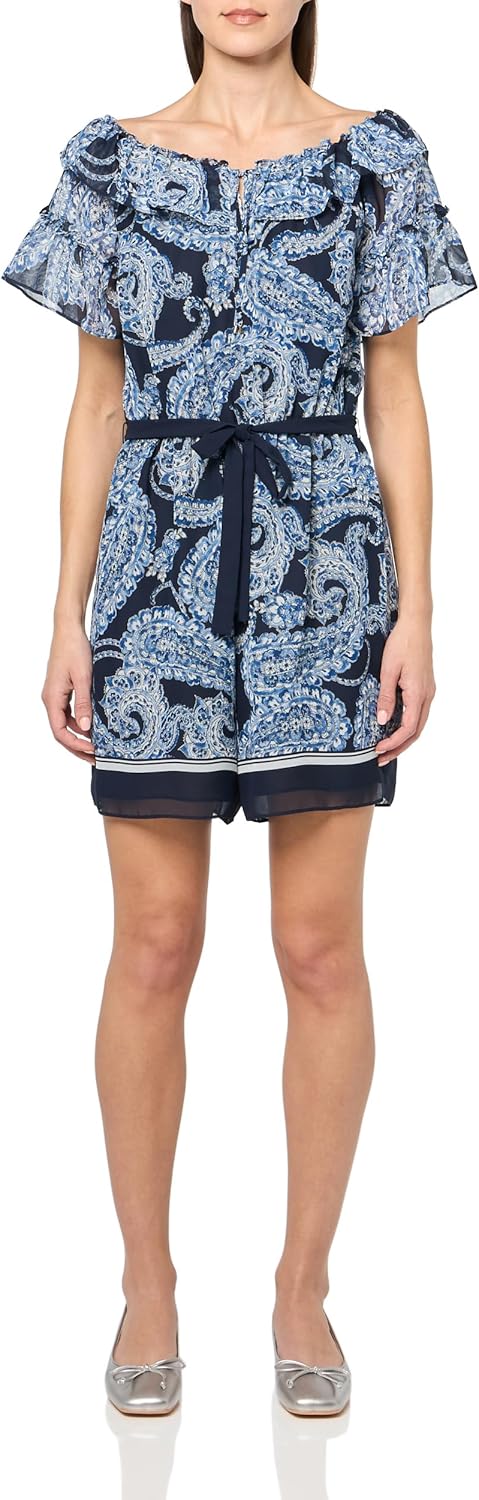 

Женский комбинезон без рукавов с принтом пейсли от Tommy Hilfiger, Sky Captain Multi