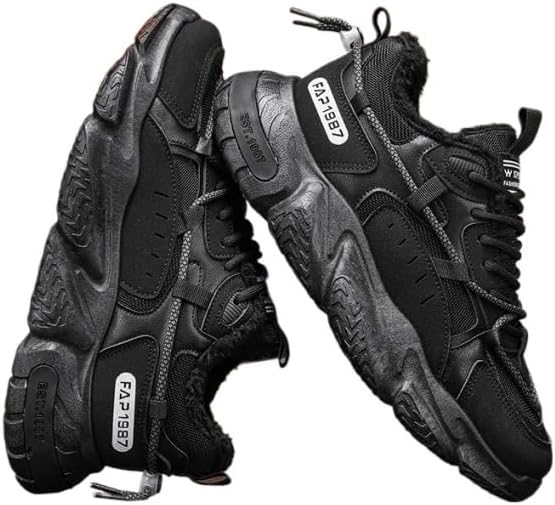 

Мужские кроссовки Azttoztto для бега, тенниса и прогулок, с амортизацией, высокие, спортивные и повседневные, черный