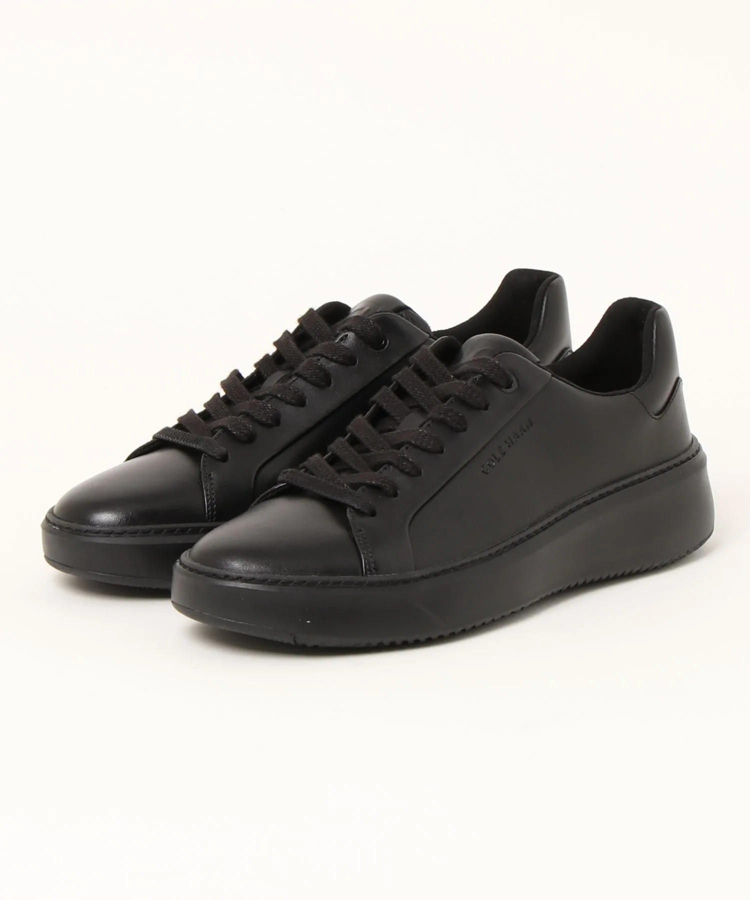 Мужские кожаные кроссовки Cole Haan Grandpro Topspin чёрные