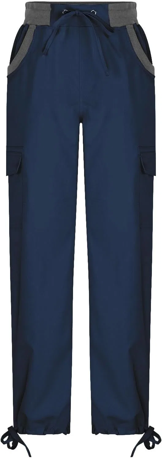Джинсы карго женские, свободные, Navy — фото 3