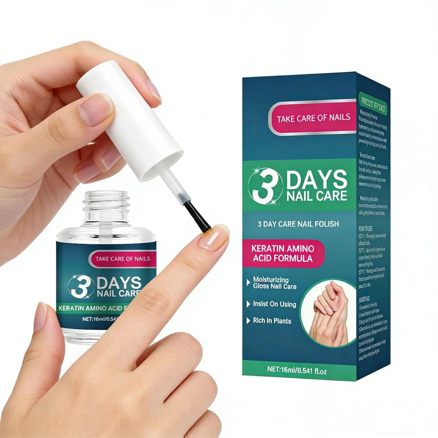 Масло для кутикулы «3 Days Nail Care Oil» для ломких ногтей, 2 шт. Auriskin, 2 Pieces. — фото 2