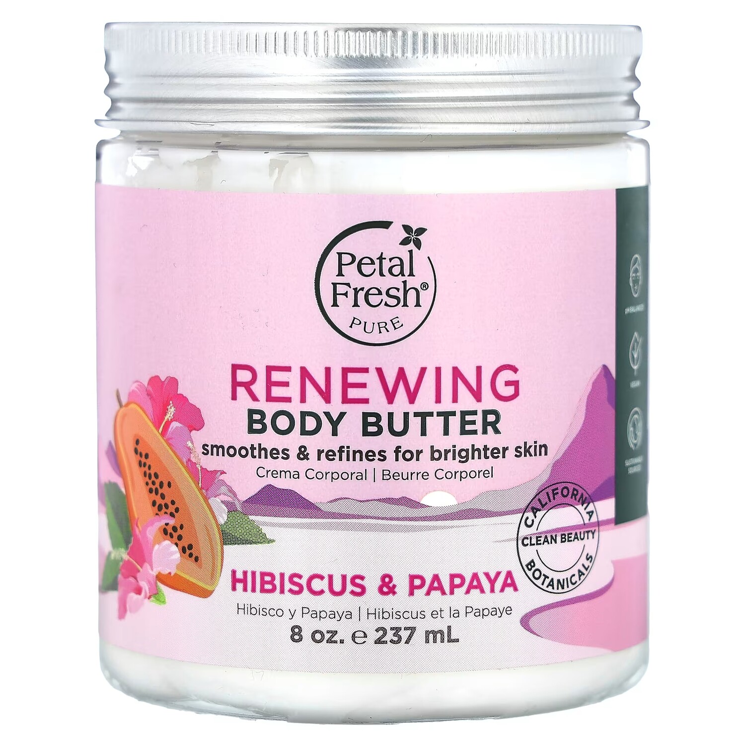 

Масло обновляющее для тела Pure Petal Fresh с гибискусом и папайей, 237 мл