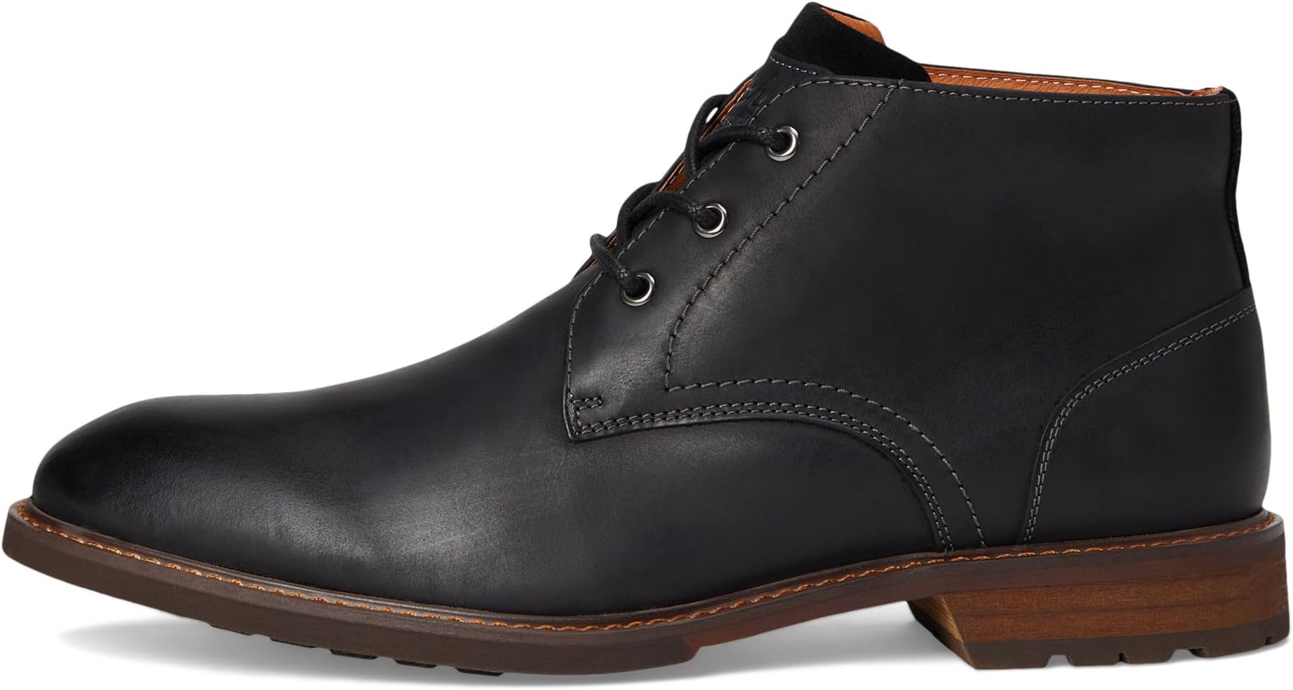 Ботинки Florsheim Lodge Plain Toe 3-eye Chukka Boots, цвет Black Crazy Horse — фото 4