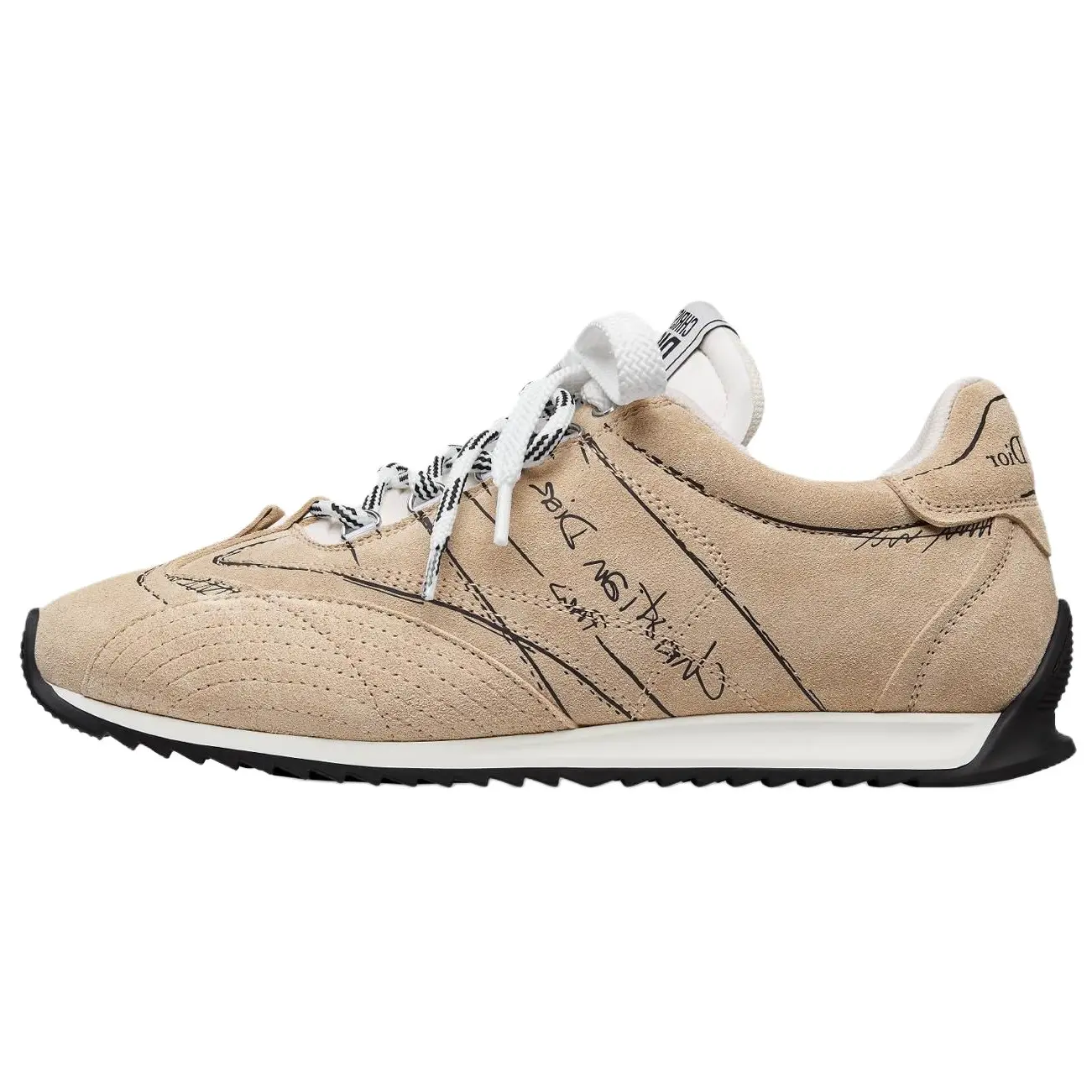Женские повседневные кроссовки D Sketch Low top beige DIOR, бежевый