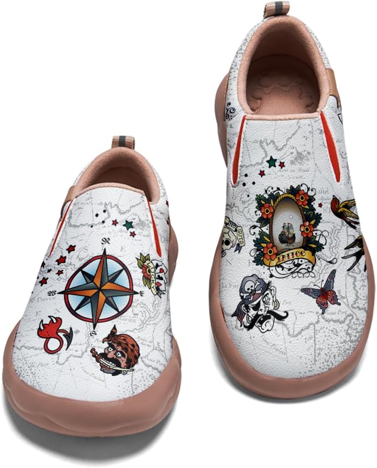 

Мужские слипоны для путешествий, комфортная обувь для ходьбы, подошва с символом волка, модные кроссовки в ретро-стиле с рисунком Onehorse, Retro Style_06