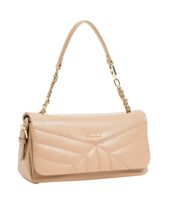 

Стильная сумочка с множеством отделений. Twinset, бежевый