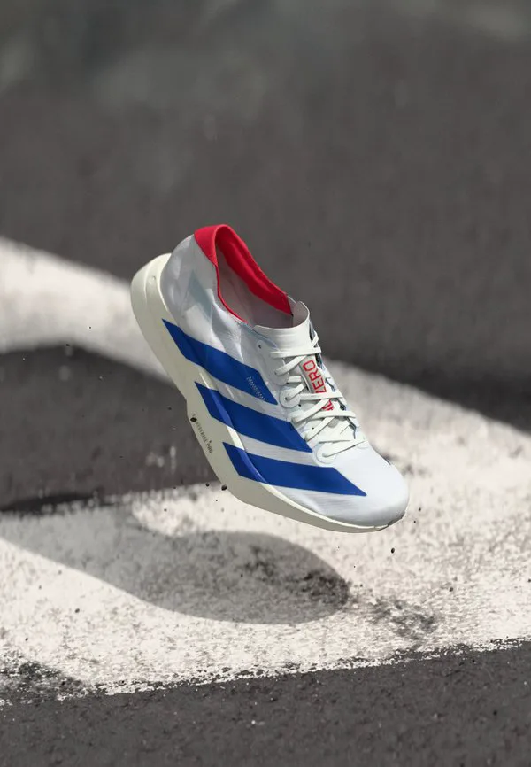 Кроссовки для бега по шоссе adizero adios pro 4 Adidas Performance, Footwear White/Team Royal Blue/Pure Ruby