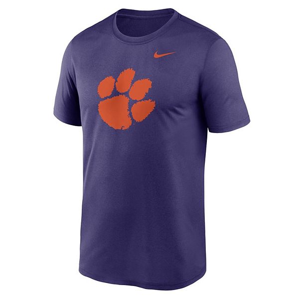Мужская фиолетовая футболка Clemson Tigers Primetime Legend Logo Nike — фото 3