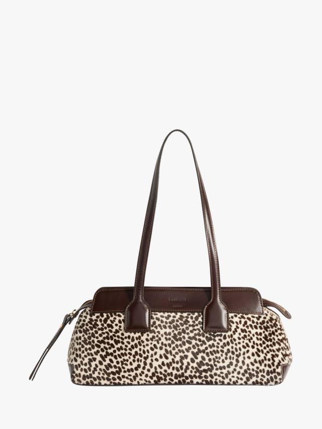 

Кожаная замшевая сумка Greta через плечо Flattered, Brown Multi