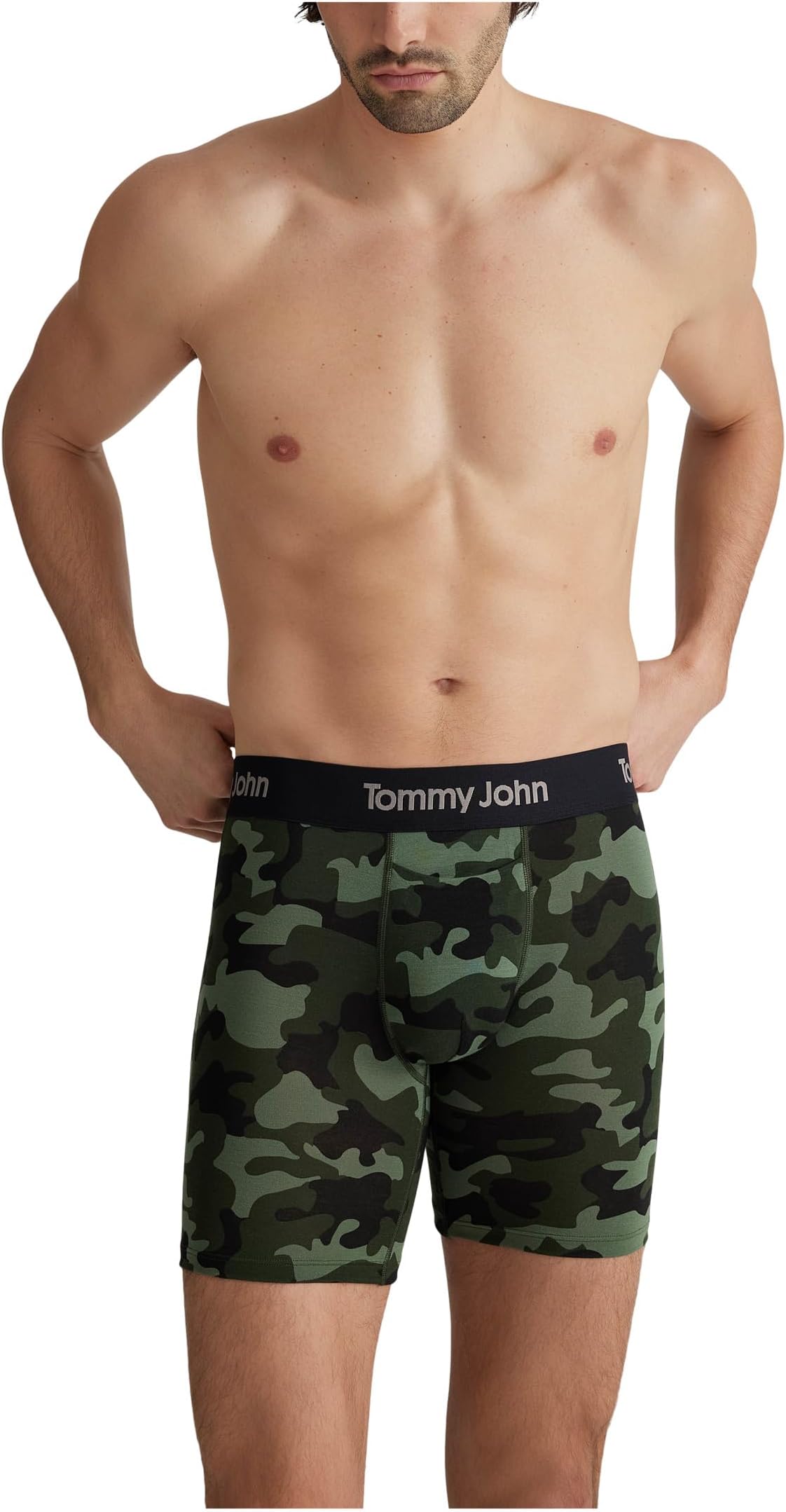 

Мужские трусы-боксеры Second Skin 6 дюймов Tommy John, Duffel Bag Camo