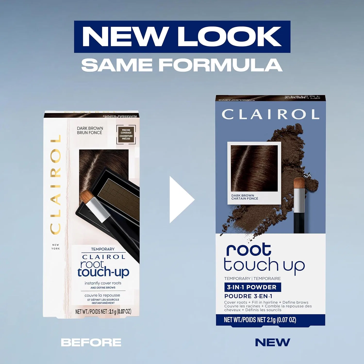 Маскирующая пудра для корней волос Clairol Root Touch-Up Clairol, Mid-Brown — фото 3
