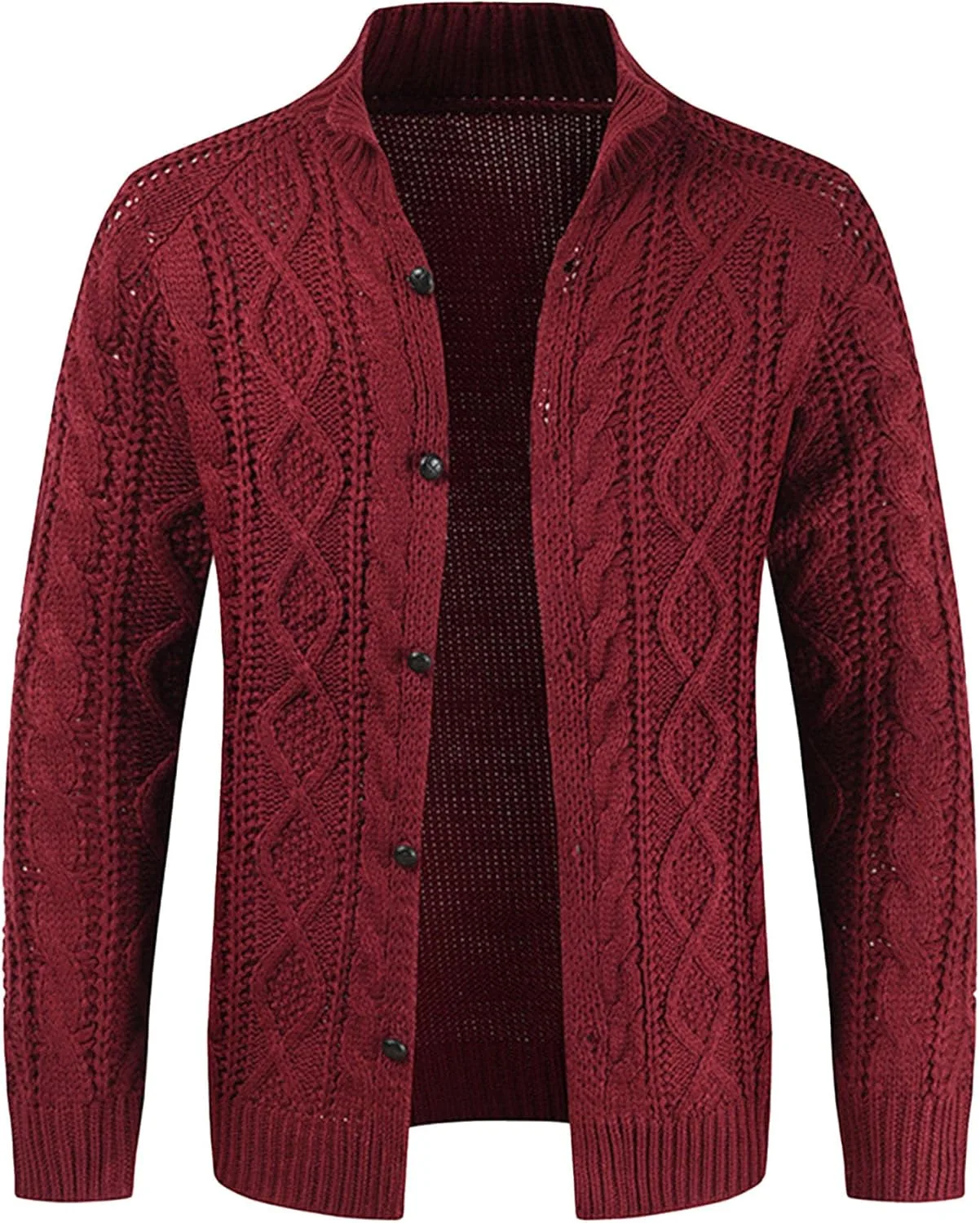 Мужской кардиган Twisted Flower, утепленный, Slim Fit