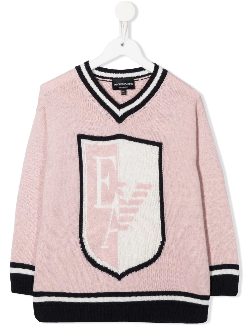 

Джемпер с логотипом Emporio Armani Kids, розовый