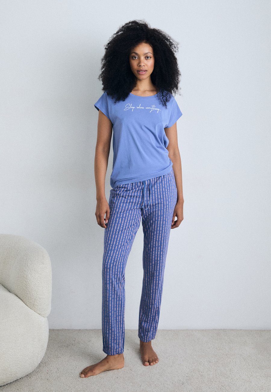 

Пижамный комплект LASCANA VIVANCE DREAMS BY LASCANA COZY WORLD, Blue Stripe/Blue