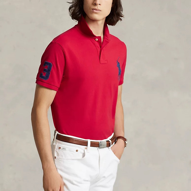 Поло Big Pony Polo Ralph Lauren, красный — фото 4