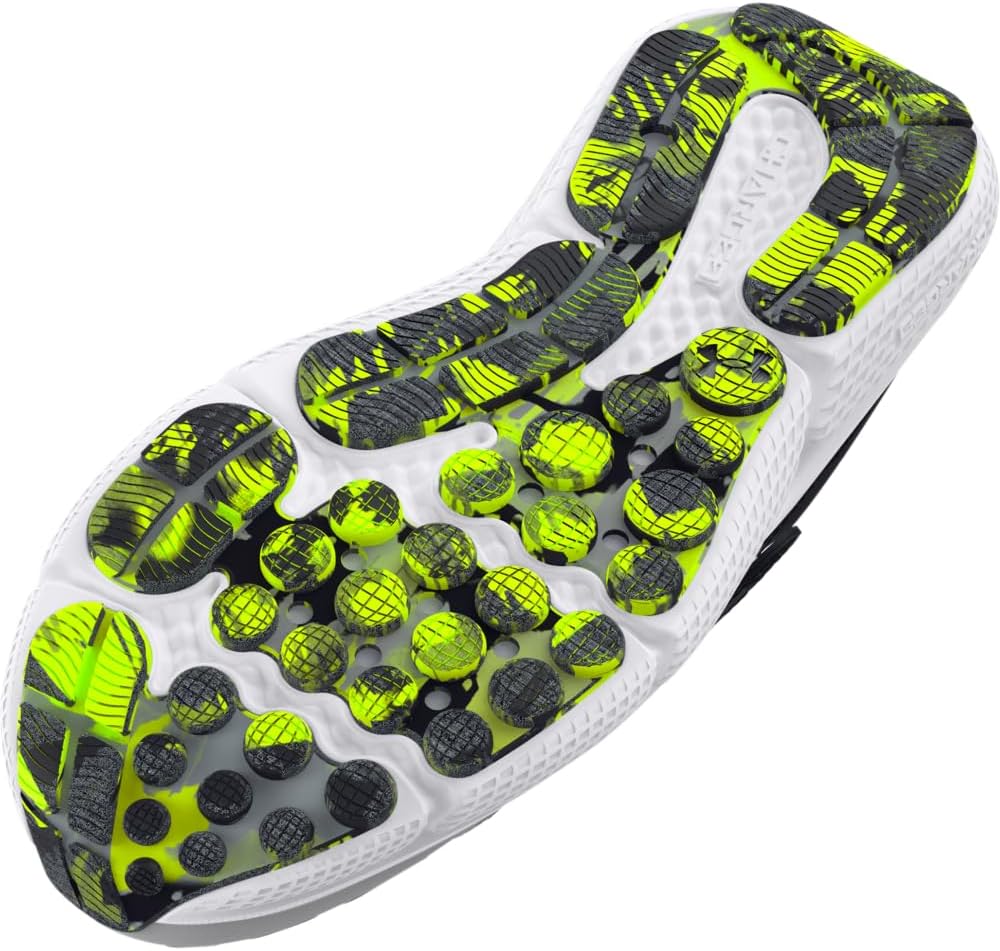 Детские кроссовки Under Armour Assert 10 с альтернативной застежкой, черный/желтый/серый — фото 3