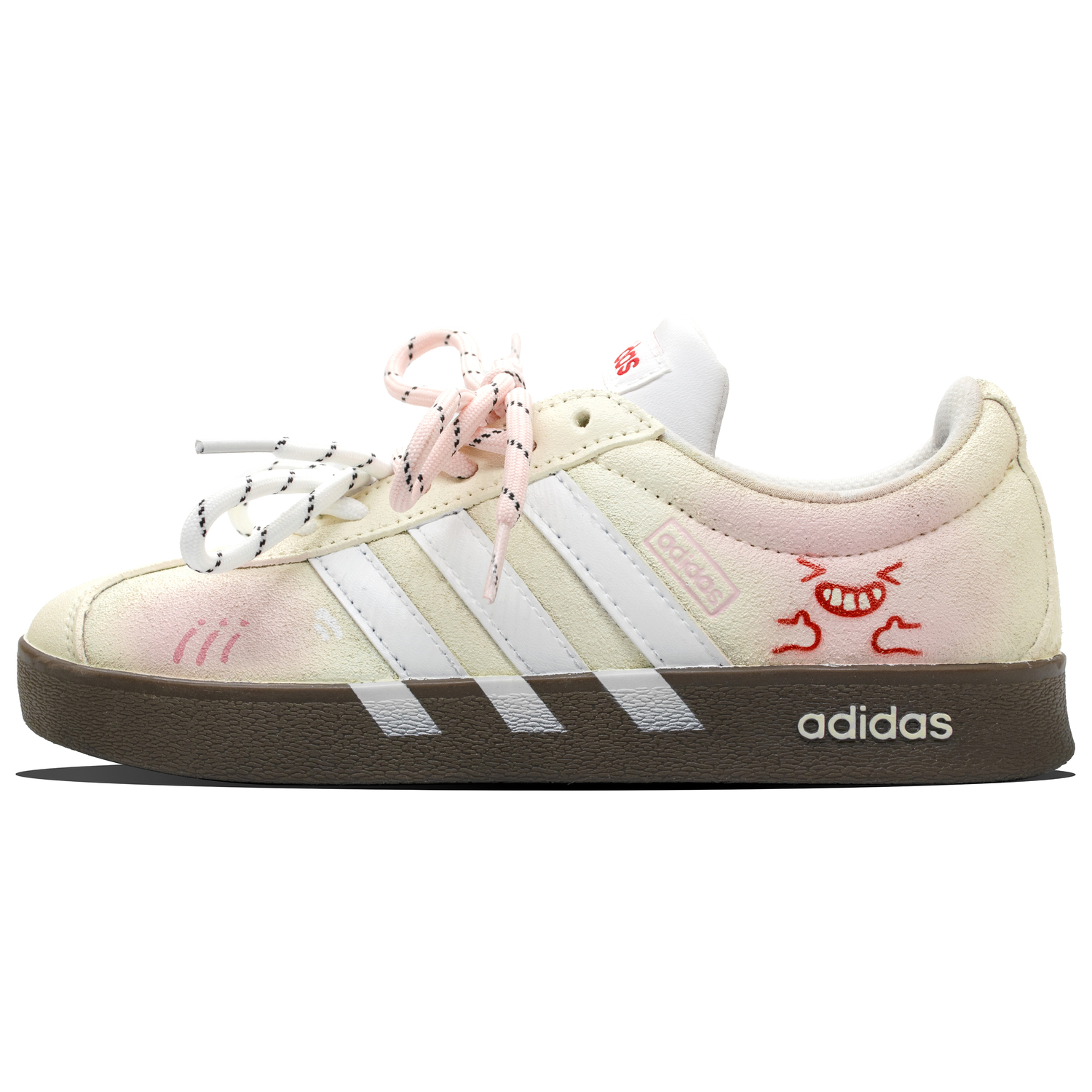 

VL Court 2.0 скейтборд обувь unisex низкие желтый Adidas, розовый