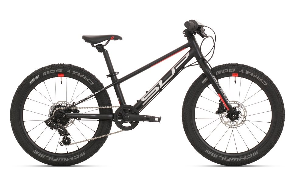 

Детский горный велосипед Superior Team 20 матовый черный/голограммный хром/детский горный велосипед Team Re