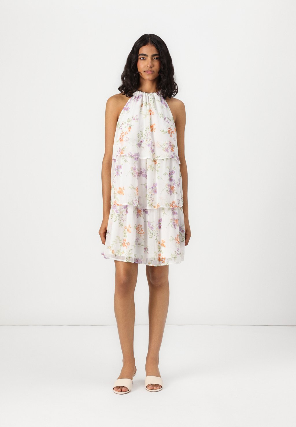 

Повседневное платье VIMICHELLA HALTER NECK SHORT DRESS VILA, кремовый
