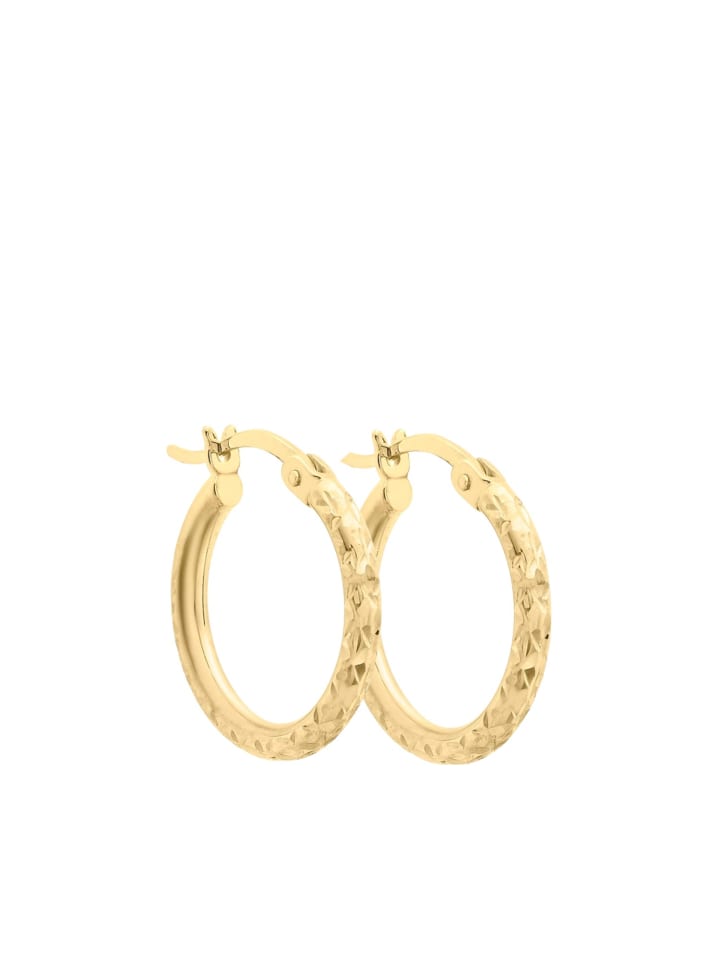 

Круглые серьги из золота 375 пробы Lucardi