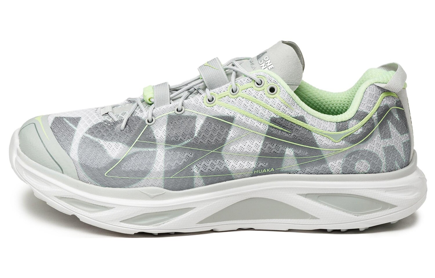 

HOKA ONE ONE Huaka Origins Кроссовки унисекс, Гавань Туман/Лаймовое сияние