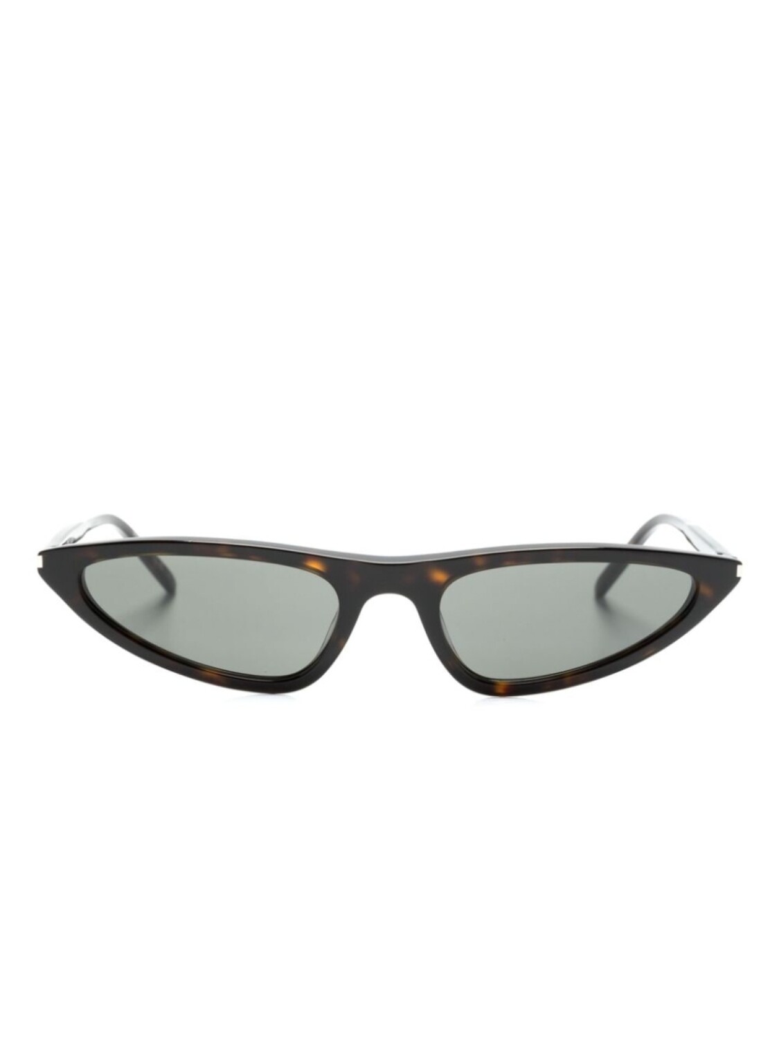 

Saint Laurent Eyewear солнцезащитные очки в геометричной оправе, коричневый