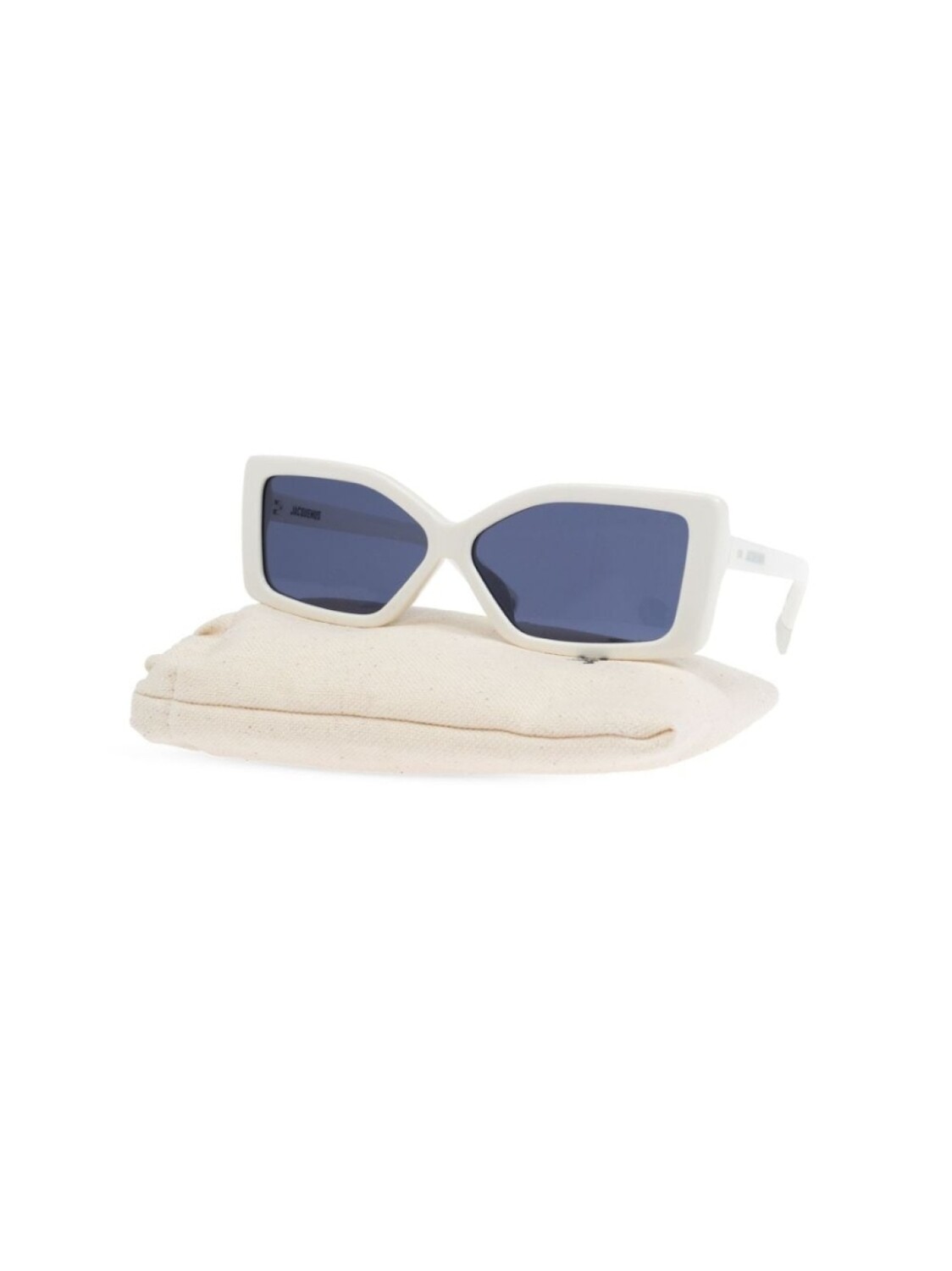 Jacquemus солнцезащитные очки Les Lunettes Spiaggia из коллаборации с Linda Farrow, белый — фото 4