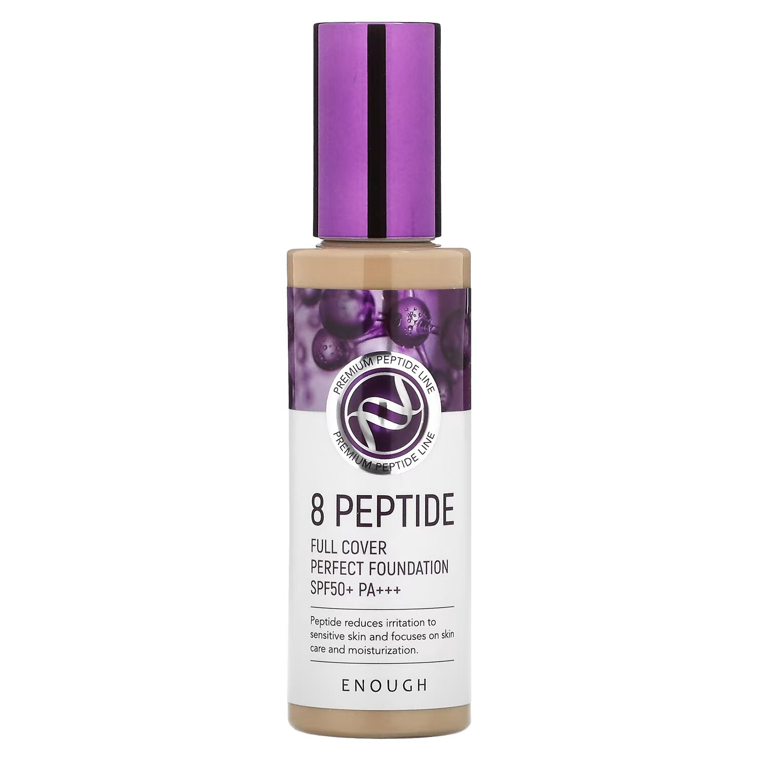 

Тональный крем Enough 8 Peptide Full Cover Perfect Foundation SPF 50+ PA+ 23, 100 г