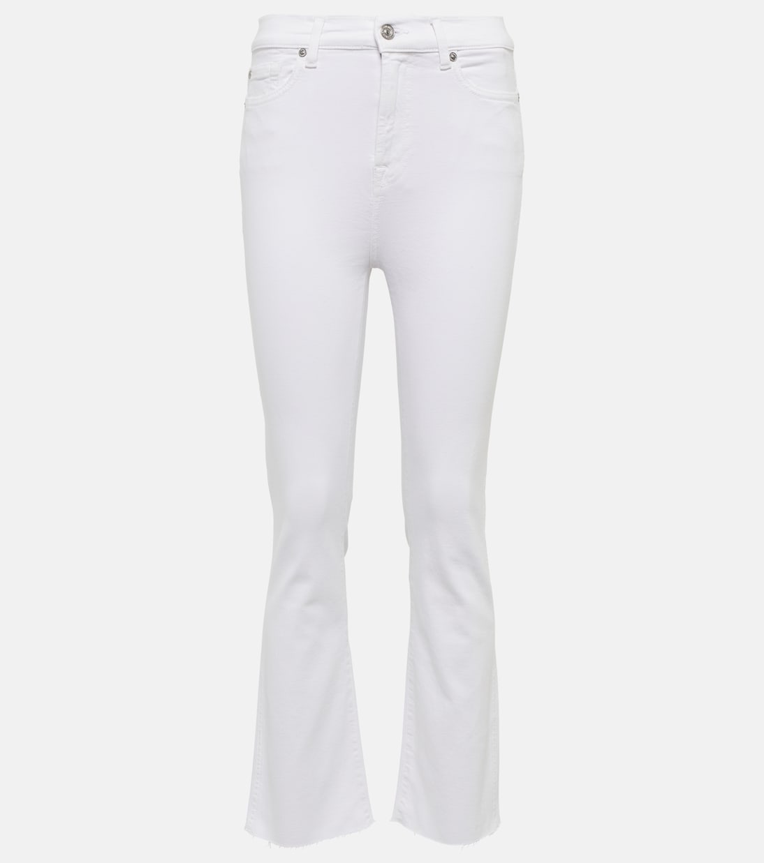 

Расклешенные джинсы с высокой талией 7 For All Mankind, Optic White