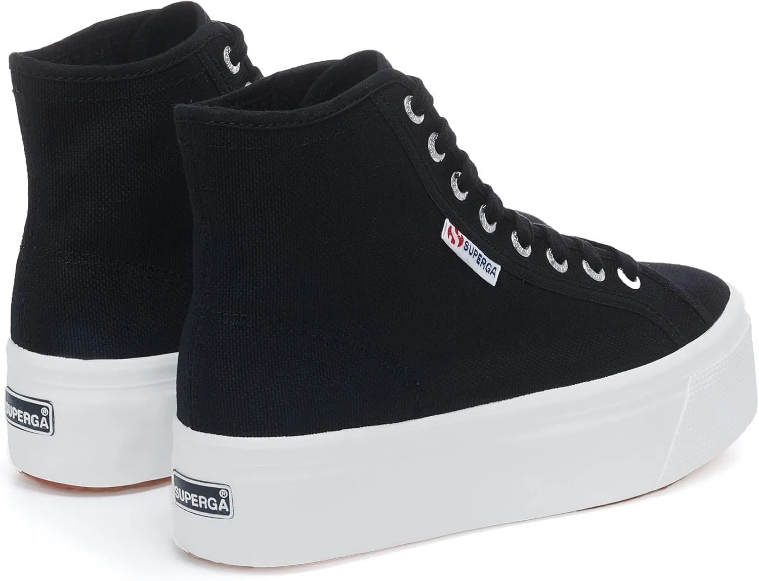 Женские высокие кроссовки Superga 2708, 2-Black — фото 3